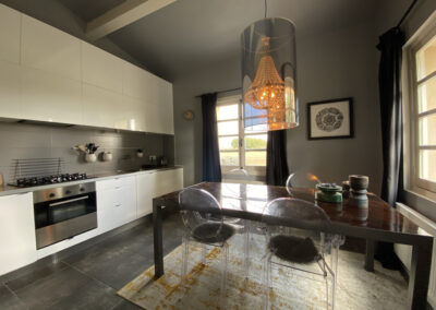 Villa Lafage-pigion tower-kitchen overview