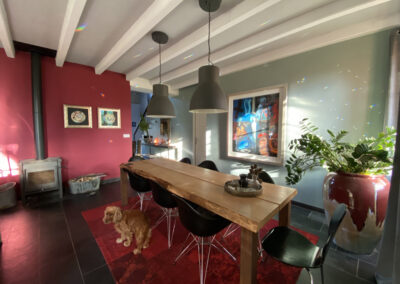 Villa Lafage-country house-kitchen table